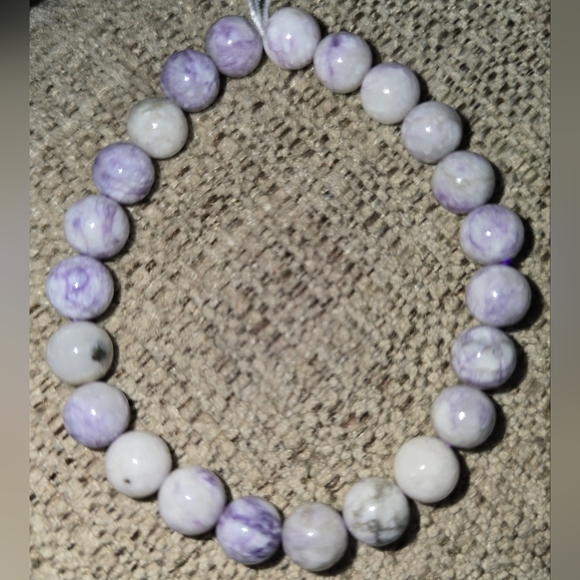 🐰SALE🐰 8mm Tiffany Stone Bracelet - Picture 2 of 5